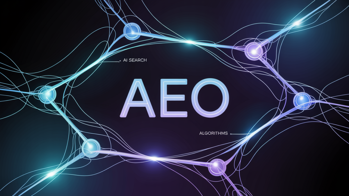 AEO digital search concept