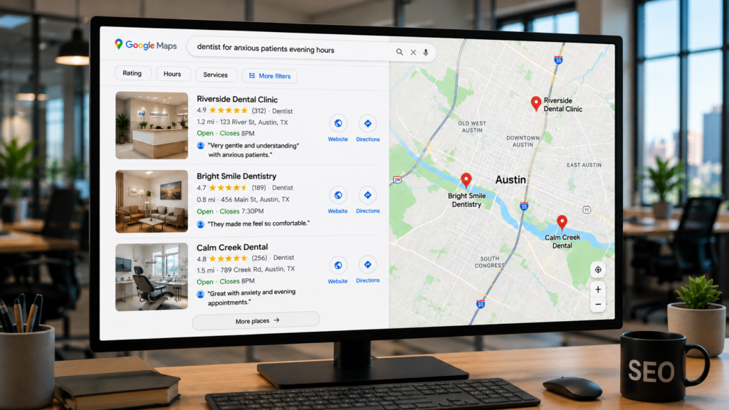 GEO, AEO, search, maps, local SEO