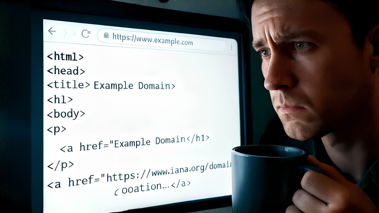 User reviewing a raw indexed page showing the cannibalization risk of llms.txt replacing a designed website page in search results.